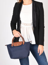 Longchamp Le pliage original Sac port� main Blanc-vue-porte