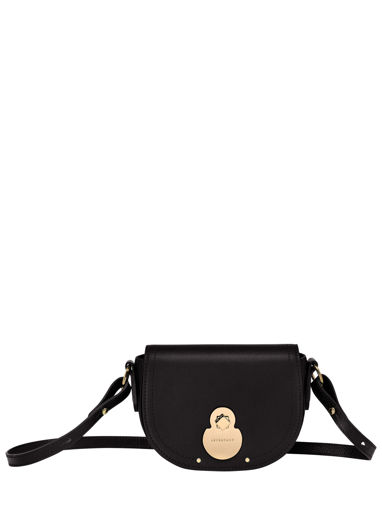 Longchamp Cavalcade Sac port travers Noir
