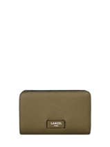 Portefeuille Rectangulaire Zipp Ninon Cuir Lancel Vert ninon A11123