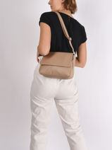 Sac Bandoulire Madrid Hexagona Beige madrid 536138-vue-porte
