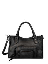 Sac  Main Pop Cuir Basilic pepper Noir pop BPOC22