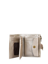Portemonnee Metallic Leder Basilic pepper Zilver metallic BMET94-vue-porte