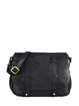 Cross Body Tas New Glit Leder Mila louise Zwart vintage 3017NG