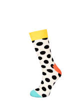 Chaussettes Big Dots Big Dot Happy socks Blanc big dot BDO01