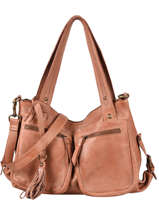 Sac Shopping  Cow Cuir Basilic pepper Marron cow BCOW37