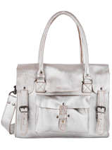 Sac Lerive Gauche M Argento Cuir Paul marius Gris argento RIVGMARG