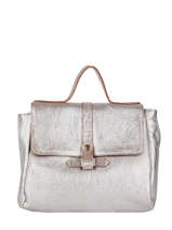 Sac  Lecorneille  Cuir Paul marius Gris argento CORNEARG