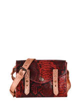 Sac Bandoulire Mini Indispensable Python Paul marius Rouge python MINIPYT