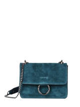 Cross Body Tas Velvet Milano Blauw velvet VE17111