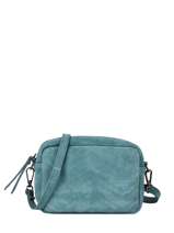 Sac Bandoulire Velvet Cuir Milano Bleu velvet VE19111