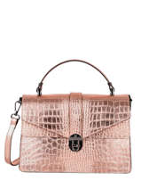 Handtas Croco Leder Milano Roze croco CR19061N