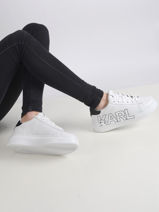Sneakers kapri outline logo-KARL LAGERFELD-vue-porte