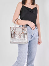 Sac Lerive Gauche S  Paul marius Gris argento RIVGSARG-vue-porte