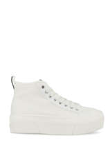 Iron mid canvas platforms sneakers-NO NAME