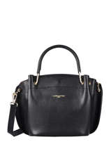 Sac  Main Foulonne Double Cuir Lancaster Noir foulonne double 18
