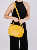 Handtas Foulonn� Double Leder Lancaster Rood foulonne double louisa 18-vue-porte