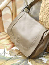 Sac Bandoulire Cow Cuir Basilic pepper Vert cow BCOW15