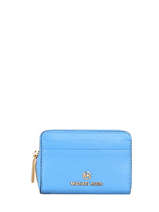 Portemonnee Jetset Leder Michael kors Blauw jet set charm S1GT9Z1L