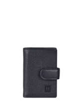 Porte-cartes Cuir Hexagona Bleu confort 467254