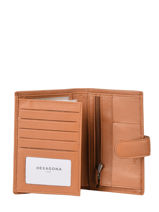 Portefeuille Cuir Hexagona Marron confort 467282-vue-porte