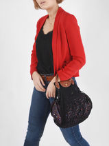 Longchamp Le pliage filet Schoudertas Zwart-vue-porte