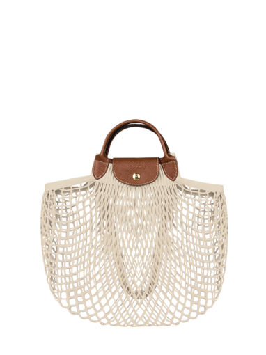 Longchamp Le pliage filet Besace Beige