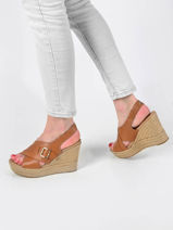 Sandalen met sleehak claudeene leder-UGG-vue-porte