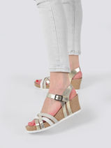 Sandalen met sleehak lanny leder-MEPHISTO-vue-porte