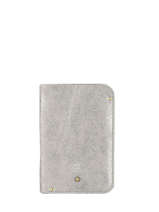 Paspoorthouder Vintage Leder Mila louise Zilver vintage 3364X