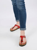 Slippers bolero uit leder-PLAKTON-vue-porte