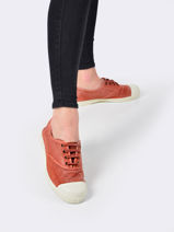 Sneakers Natural world Rose women 102E-vue-porte