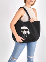Schoudertas  K Ikonik Karl Karl lagerfeld Zwart k ikonic - 205W3094-vue-porte
