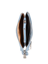 Porte-monnaie Caviar Cuir Crinkles Bleu caviar 14538-vue-porte