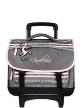 Cartable � Roulettes 2 Compartiments Cameleon Gris actual PBBACR38