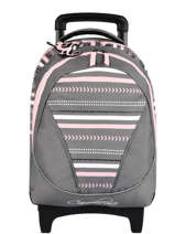 Sac  Dos  Roulettes 2 Compartiments Cameleon Gris actual PBBASR43
