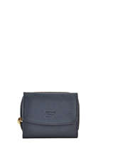 Portefeuille Caviar Cuir Crinkles Bleu caviar 14201