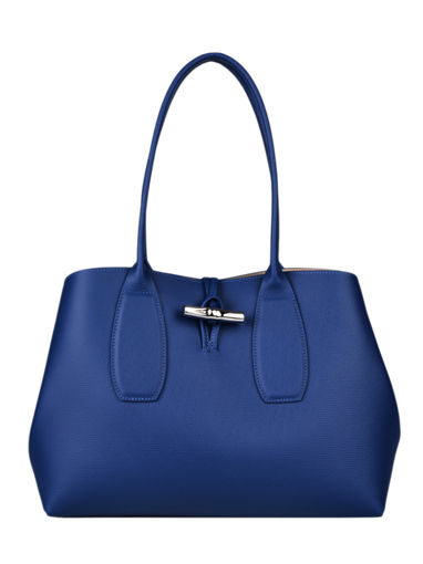 Longchamp Roseau Besace Bleu