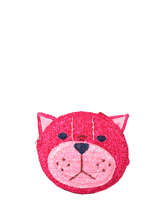 Sac  Dos Enfant Animal Raphia Le voyage en panier Rose kids PM370