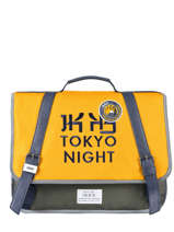 Cartable 2 Compartiments Ikks Jaune backpacker in tokyo 20-38836