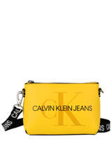 Sac Bandoulire Denim Calvin klein jeans Jaune denim K607199