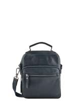 Sac Bandouli�re Foulonn� Cuir Etrier Bleu foulonne EFOU07