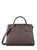 Sac  Main Small Naomie Cuir Nathan baume Marron victoria 19