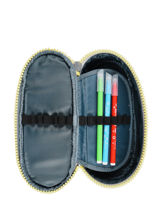 Trousse 1 Compartiment Kipling Bleu back to school / pbg PBG12908-vue-porte