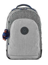 Sac � Dos Class Room 2 Compartiments Kipling Gris back to school / pbg PBGI4053