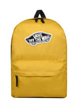 Sac  Dos 1 Compartiment Vans Jaune backpack VN0A3UI6