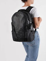 Rugzak Superdry Zwart backpack men M9110026-vue-porte