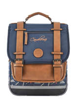 Rugzak Kinderen 2 Compartimenten Cameleon Blauw vintage urban SD38