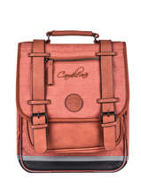 Sac  Dos 2 Compartiments Cameleon Rose vintage color VIC-SD38