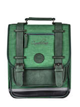 Sac  Dos 2 Compartiments Cameleon Vert vintage color VIC-SD38