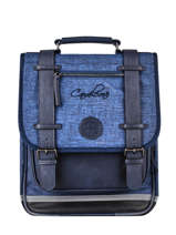 Sac  Dos 2 Compartiments Cameleon Bleu vintage color HPS23012